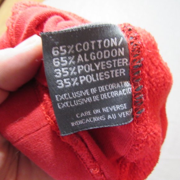 Texas Tech Men's Hoodie Pullover XXL Red Cotton Blend VG - Picture 10 of 10